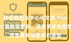 信任钱包去中心化交易 Trust Wallet 最新版更新，营救更多加密货币类型